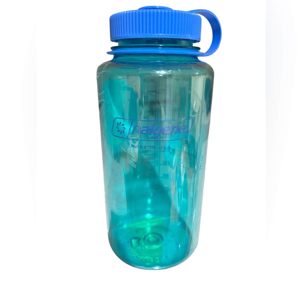 New 32oz Wide Mouth Nalgene Blue Water Bottle